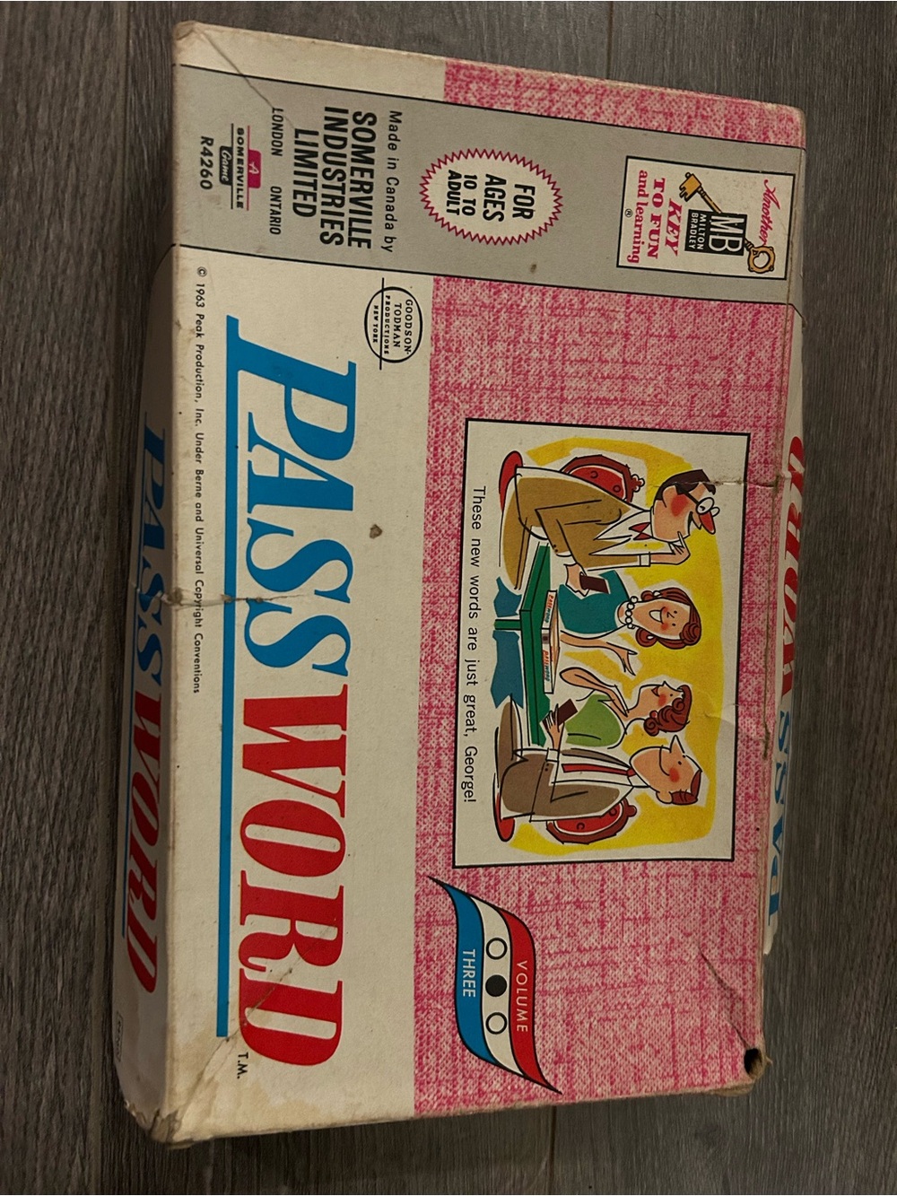 Password Vintage Board Game